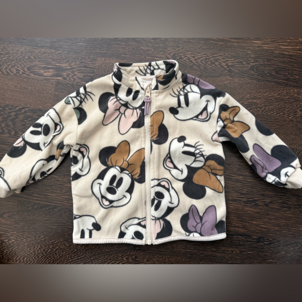 H&M Minnie Fleece Zip-Up Jacket - Picture 3 of 5
